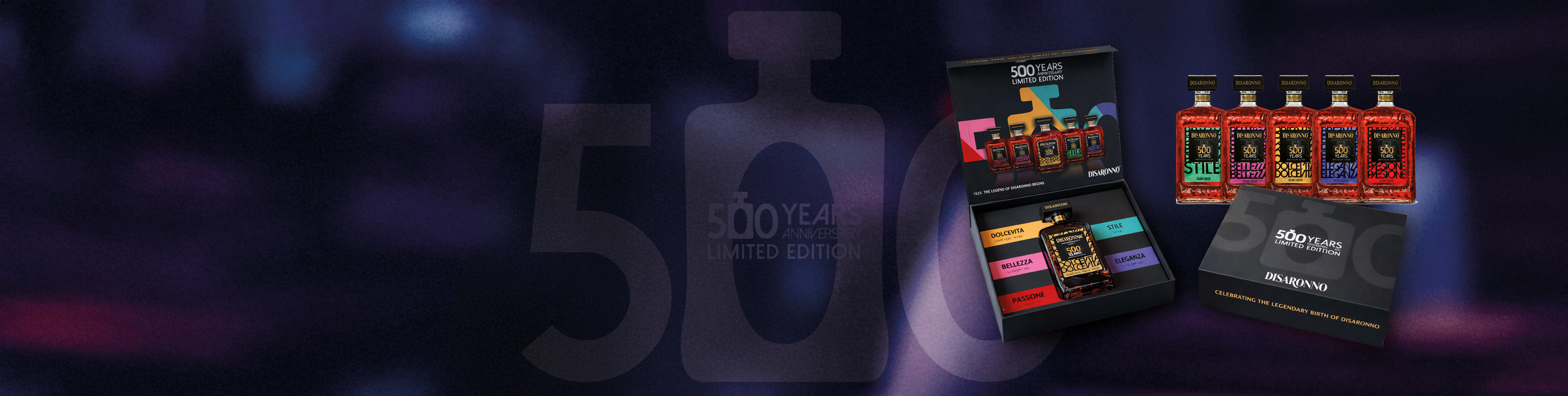 DISARONNO - Studio Beed reclame Branding Marketing Banner belettering signing drukwerk print ontwerp vormgeving autobelettering Design reclame studio bureau Amaretto