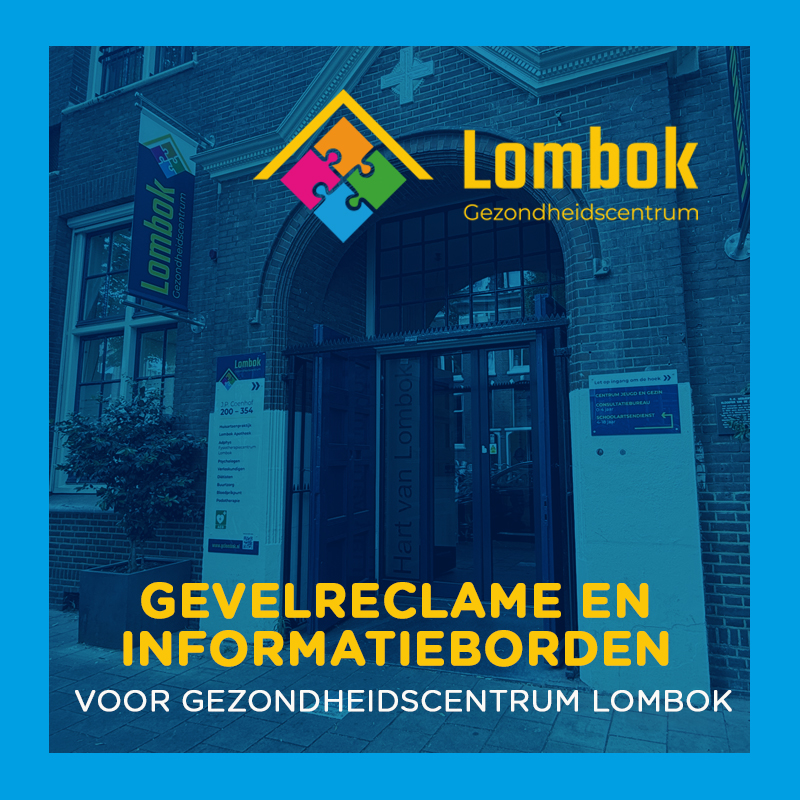 Huisartsen Praktijk Lombok - gevel reclame bord - gevelreclame - gevel beletteren - bestickeren - gevelreclame letters - gevelreclame lichtbak - led gevelreclame - buitenreclame gevel - verlichte gevelletters - winkel reclame buiten - rvs letters gevel - verlichte gevelreclame - reclame bord winkel - reclame voor winkel - signing reclame - winkel reclame buiten - winkel reclame binnen - pees frame - peesdoek - textieldoek - branding - design - reclame - bouwhekdoek - bannerdoek - bouwhekspandoeken